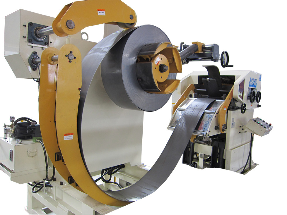 Material Rack NC Leveler Feeder Trolley Car Coil Handling System Decoiler Straightener Feeder
