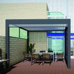 Waterproof Outdoor Bioclimatic Awning Rainproof Luxury Modern Electric Pergola