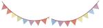 Triangle Rainbow 100 Cotton Flag Line For Festive Party