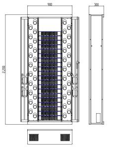 China DA-ODF 960F Fiber Optic Distribution Frame wholesale