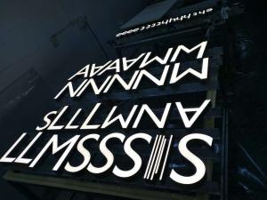 China Illuminated 3D Front Lit Channel Letter Sign 30-50mm For Office Decoration wholesale