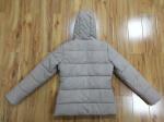 Zipper Ladies Hooded Padded Jackets Womens Quilted Coat With Fur Hood Detachable