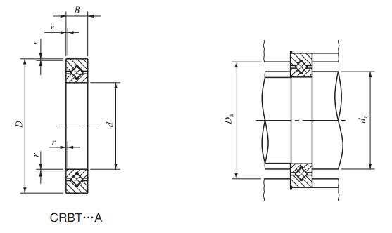 CRBT155A 15*26*5mm crossed roller bearing Very compact Size and Harmonic Gearing Arrangement Harmonic Drive