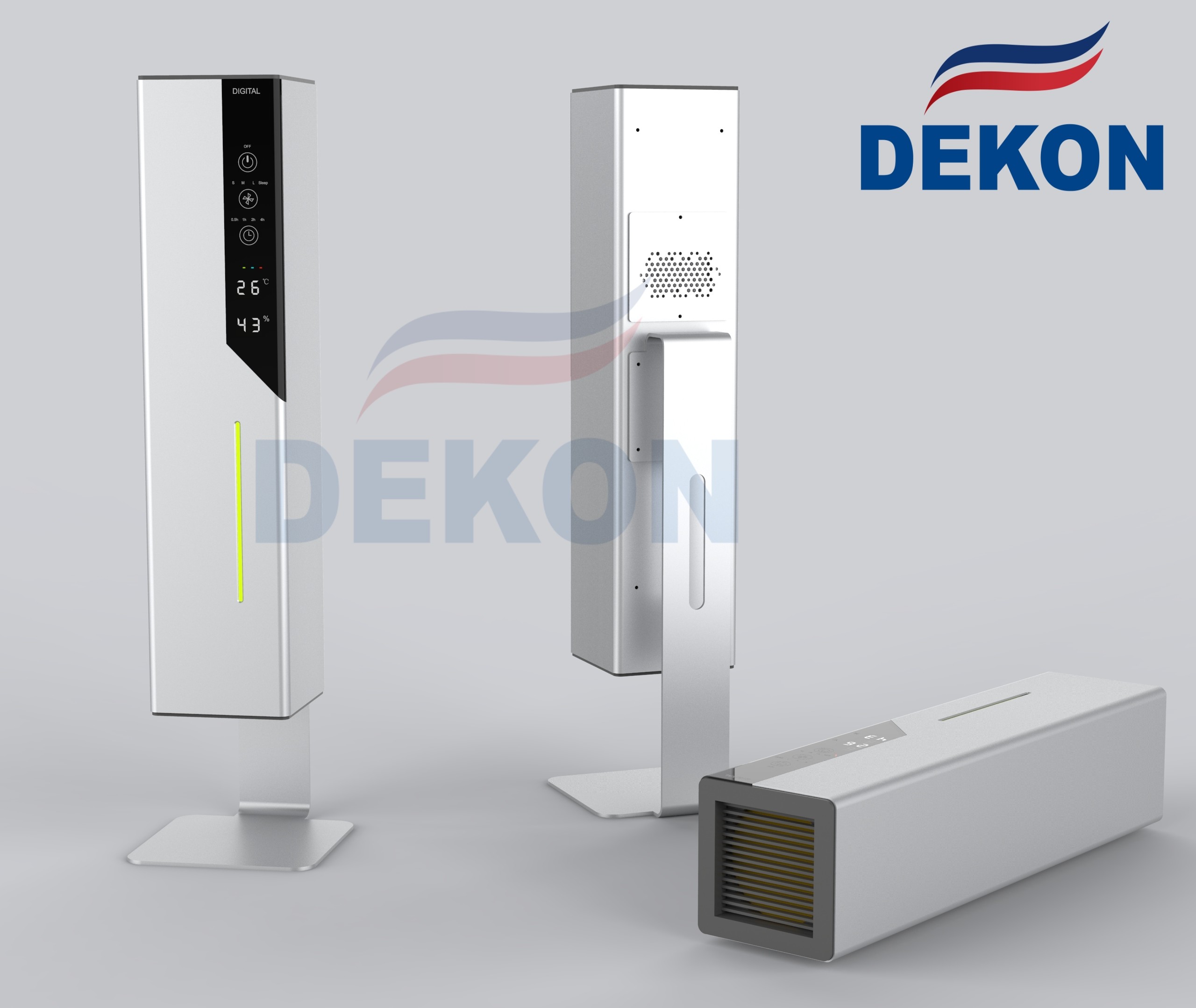 IAQ Cube UVC kit with photocatalysis filter and H13 medical level HEPA filter equiped with two bipolar ionization plasma