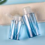 Transparent Makeup Remover Bottle 400ml With Two Buckles Leak Proof