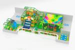 4 Slides Commercial Indoor Playground Equipment Jungle Themed 200m2