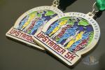 Matt Silver Plating Custom Sports Medals / Upstander 5K Medal