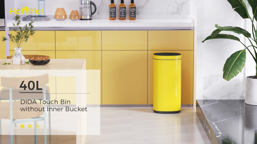 30L 40L 50L Household Office Touch Garbage Can Big Capacity Standing Press Design