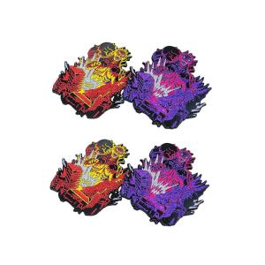 China Purple Sandblast Size Custom Logo Lapel Pins Metal Pin Badges Crafts Custom wholesale