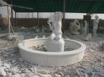 3 Tier Flower Carved Stone Marble Water Standing Fountain