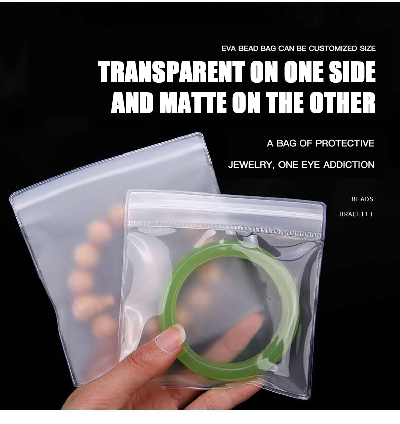 Custom LDPE Plastic Zipper Bags for Biodegradable Self Sealing Jewelry Packaging