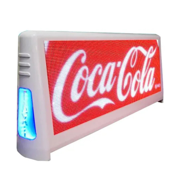 400W Taxi Top Led Sign SMD1921 P3 Double Sides 5000cd/Sqm Taxi Top Led Screen