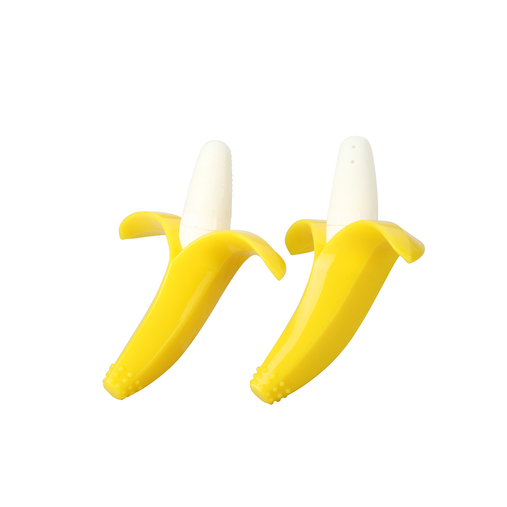 Slow Flow Teething Soothers Infant Pacifier Banana Shape Teething Soothers For Infants