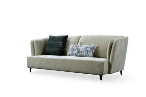 China Modern Style Metal Legs Tufted Leather 3 Seater Sofa wholesale