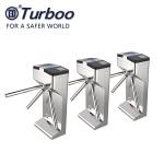 Access Control Pedestrian Barrier Gate / Vertical Tripod Turnstile RFID Card