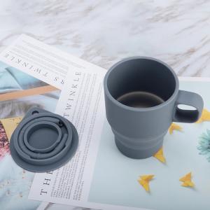 China BPA Free 350ml Portable Silicone Collapsible Mug For Travel wholesale