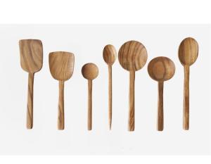 China Japanese Style Kitchen Wooden Utensils Creative Combined Teak Wood Cooking Utensils wholesale