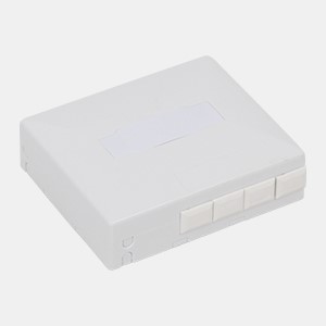 300 5 1 Core Fiber Wall Outlet Box / Fiber Termination Box For FTTH Networks