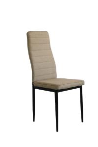 China Horizontal Lines 96CM Height Fabric Upholstered Dining Chairs wholesale