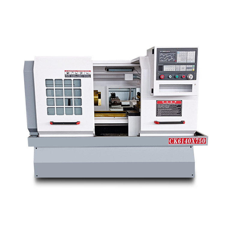 Turning Flat Bed Cnc Lathe Machine Small Size CK6140 750mm 1000mm