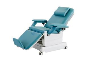 China Electric Medical Outpatient Dialysis Phlebotomy Chair 4 Section On Casters wholesale