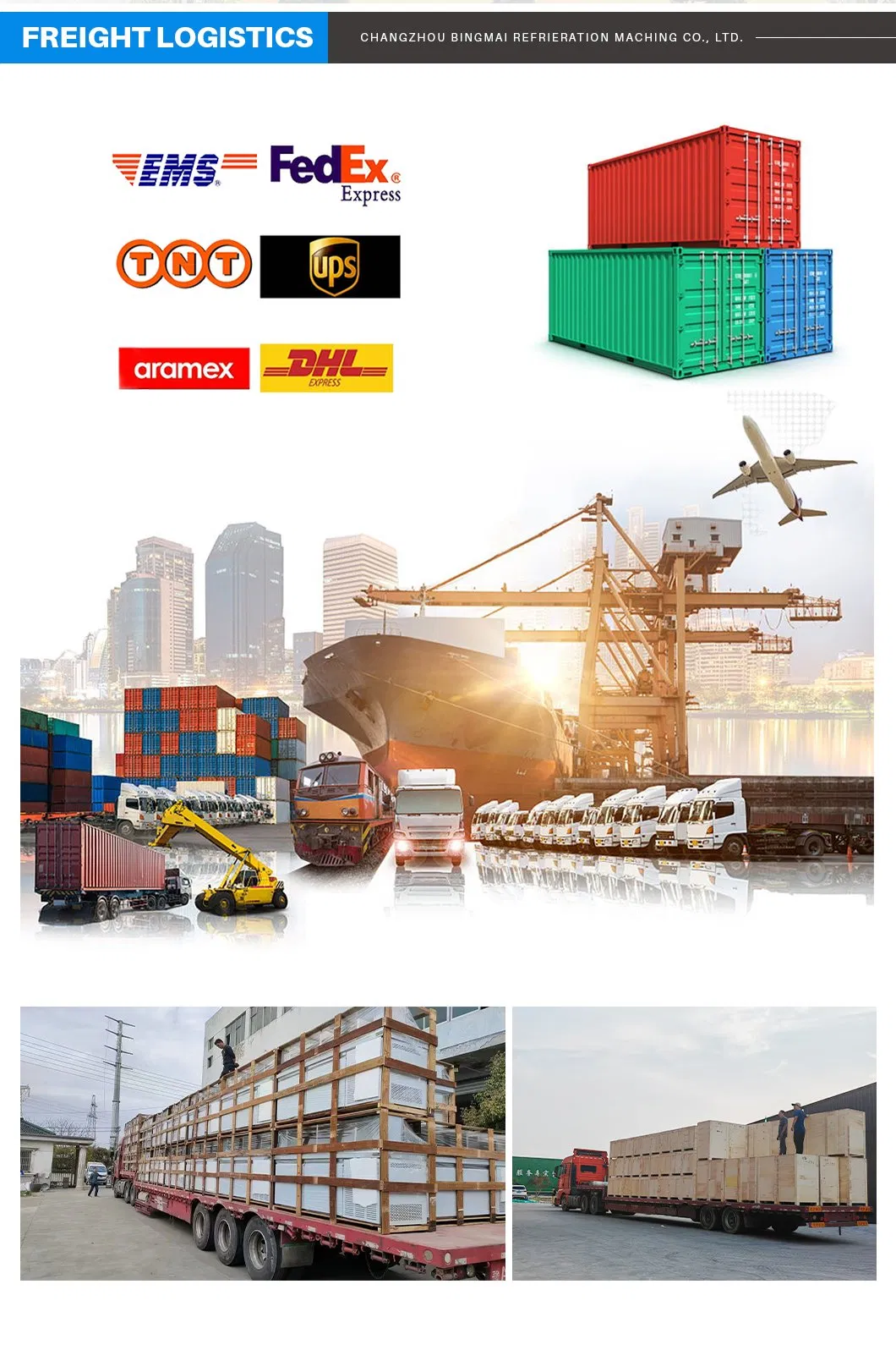 Air-Cooled Vertical Double-Temperature Two-Door Refrigerator Commercial Pallet Model