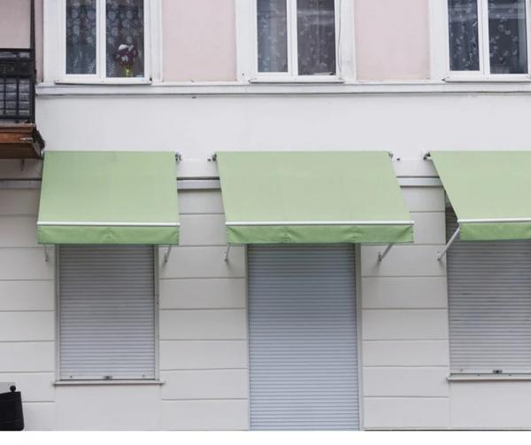 Retractable Drop Arm Window Awnings Outdoor Aluminium Heavy Duty