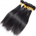 Mixed Length 100% Human Hair Bundles , Peruvian Virgin Hair Straight No Tangle