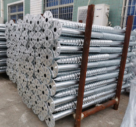HDG Steel Ground Screw Post Anchor 40FT For Solar Racking System