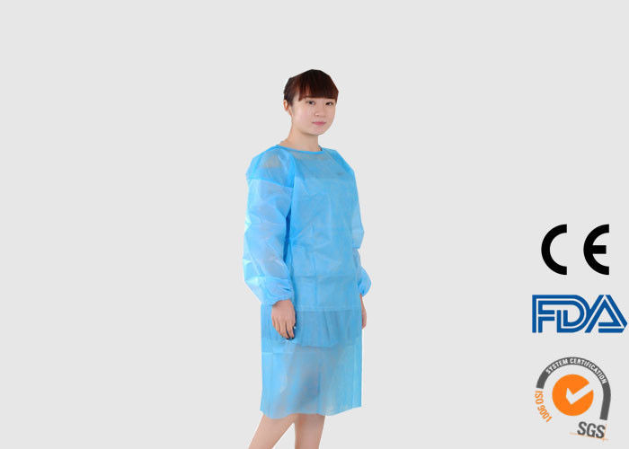 Green Color Disposable Surgical Gown WITH PP Coated PE Material