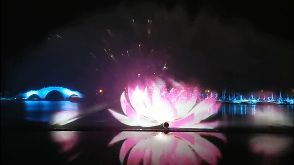 Garden RGB LED Light Floating Dancing Musical Water Fountain