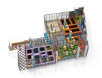 Waterproof Commercial Trampoline Park Equipment Multiusage For Unisex