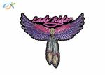 Design your own logo cool angel wings embroidery patch for clothing