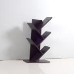 Fully Disassembled 32.68inch 7.5kg Trapezoidal Wood Corner Bookcase
