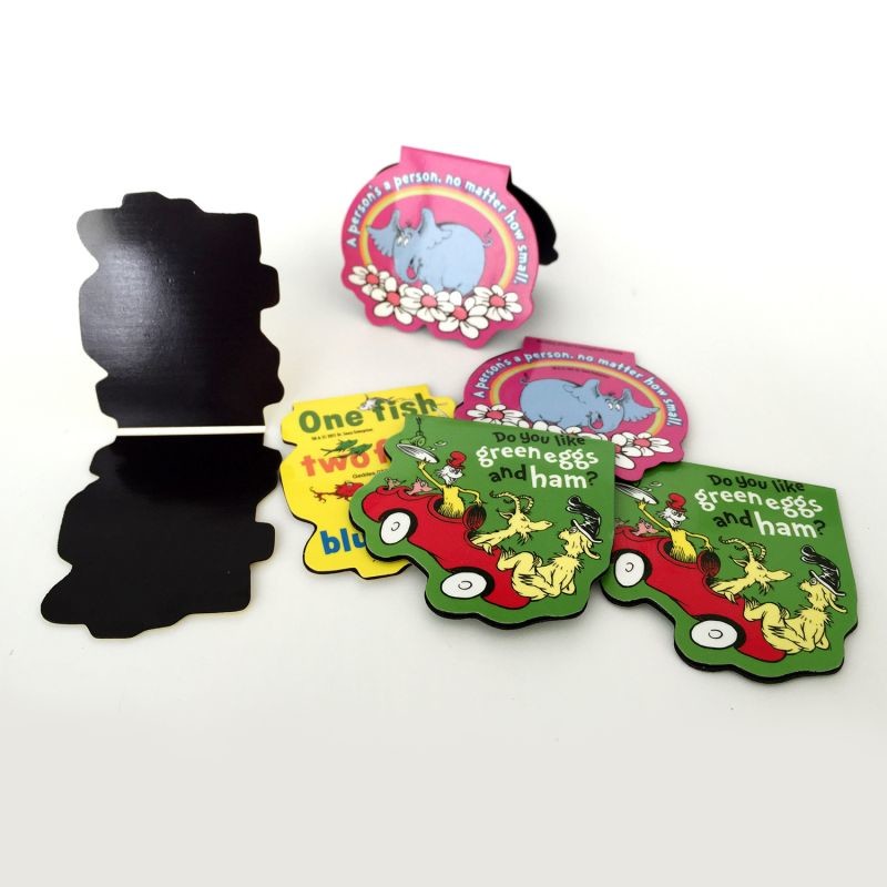Childrens Cute Magnetic Bookmarks Magnetic Gift ODM With Full Color Printed Art Paper