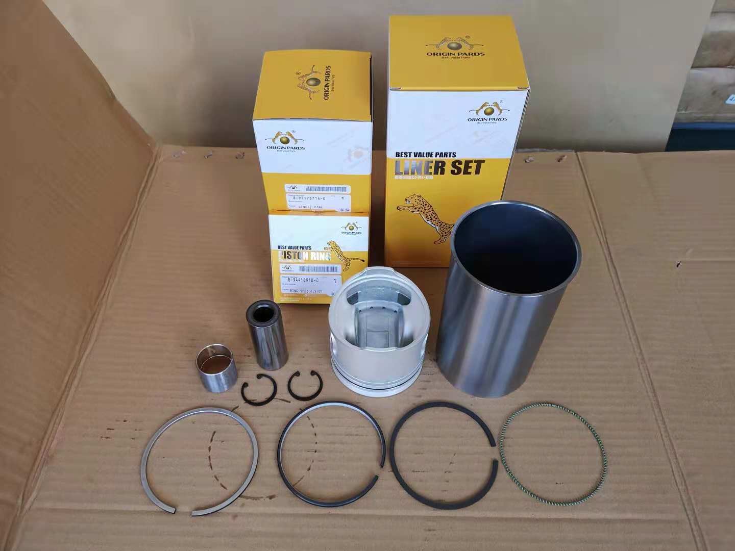 4BE1 Engine Liner Set 5878131560 For Light Truck NKR NPR Include Liner Piston Bushing Ring High Quality Engine Parts