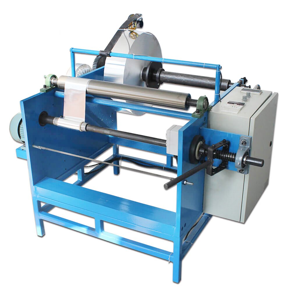 Shisha Aluminum Foil Rolls Manual Rewinding Machine with 0.009 0.065mm Thickness