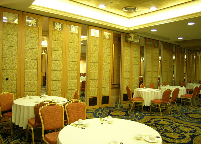 Folding Acoustic Movable Partition Walls , Banquet Room Moving Partition Wall