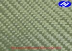 High Strenght Woven Aramid Fabric / 2x2 Twill Yellow Kevlar Aramid Fiber