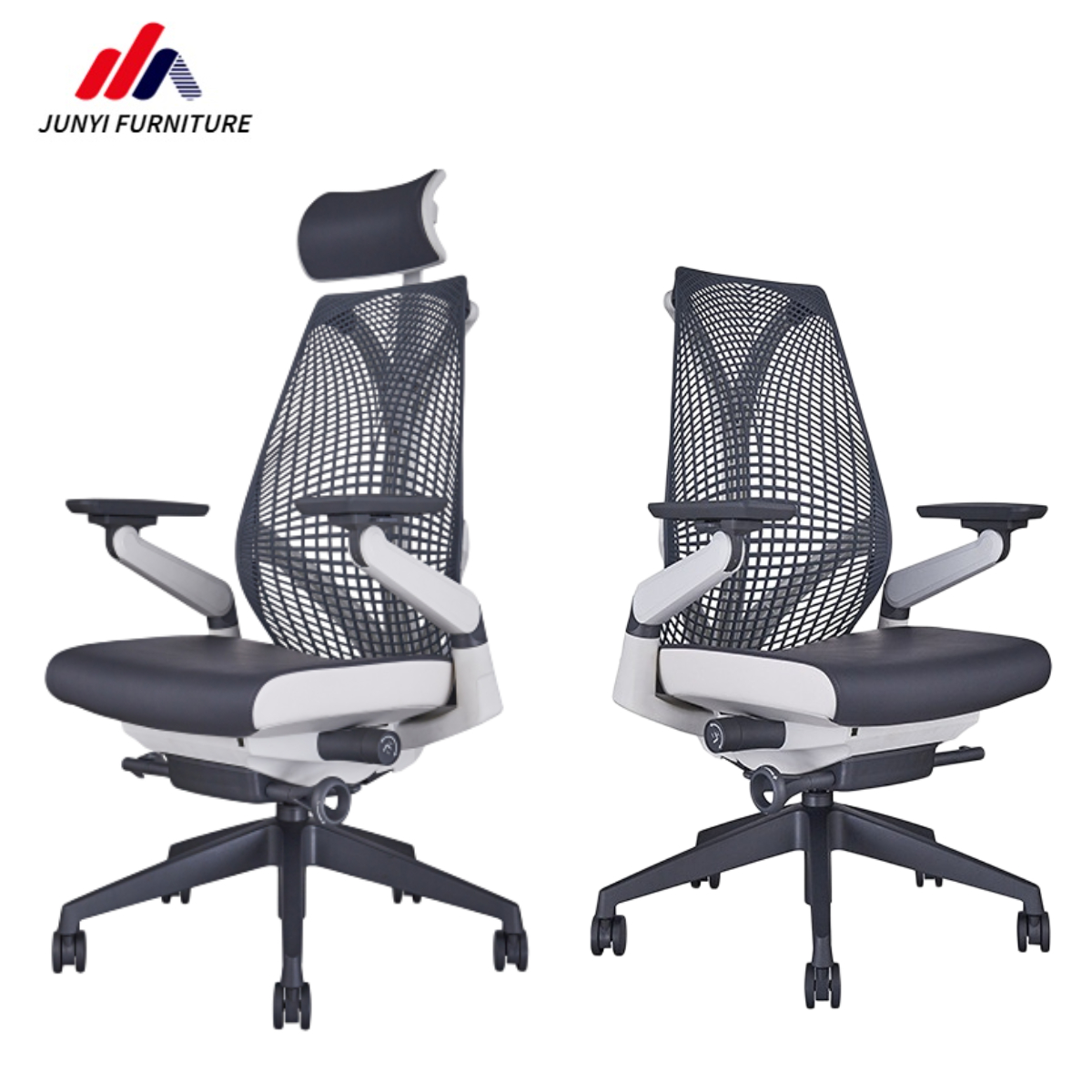 Bionic Design Spine Protection Computer Home Chair with Mesh Material and 4D Armrest
