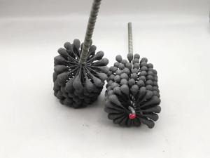 China 60*80*200 Cylinder Silicon Carbide Flexible Honing Brush 600 Grit wholesale