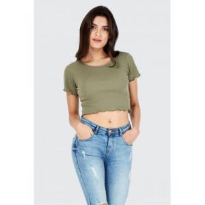 China 100% Cotton Short Crop Top for Women wholesale