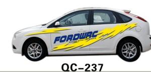 China Custom PVC Water Proof Novelty Car Body Sticker QC-237K wholesale