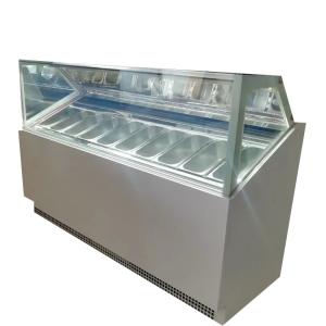 China Single Row Italian Gelato Fridge Freezer Ice Cream Showcase wholesale