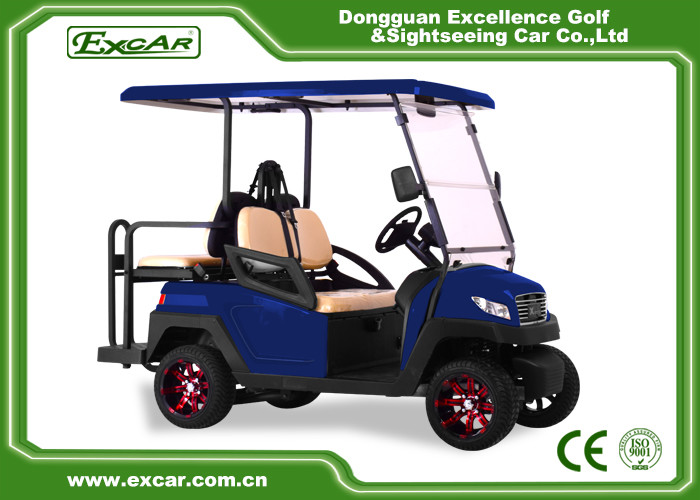 Acid Lead Battery Electric Golf Carts 4 Passenger Car For Tourist