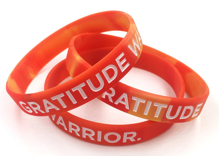 Custom Silicone Bracelet Bangle Luminous Wristband Bracelet Recessed Silicone Bracelet