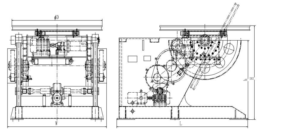 Conventional automatic Tilting Rotary Welding Positioners 5000KG - 20000KG