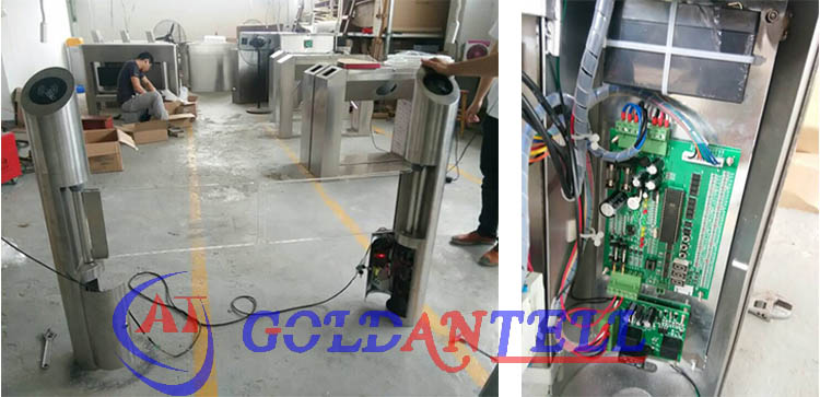 Stainless Steel 304 Facial Recognition Turnstile 30 Persons/min Pass Speed