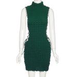 OEM maufactory Polyester Spring Summer Round Neck Sleeveless Sexy Belt European