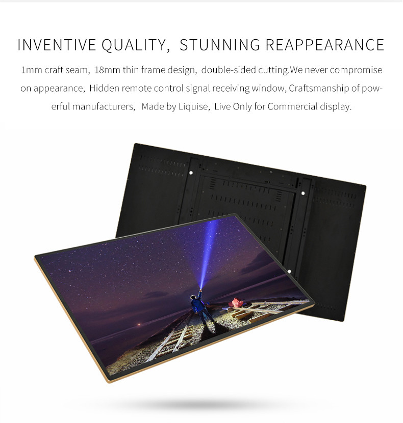 Android 7.1 85 Inch Wall Mount LCD Display For Commercial Store